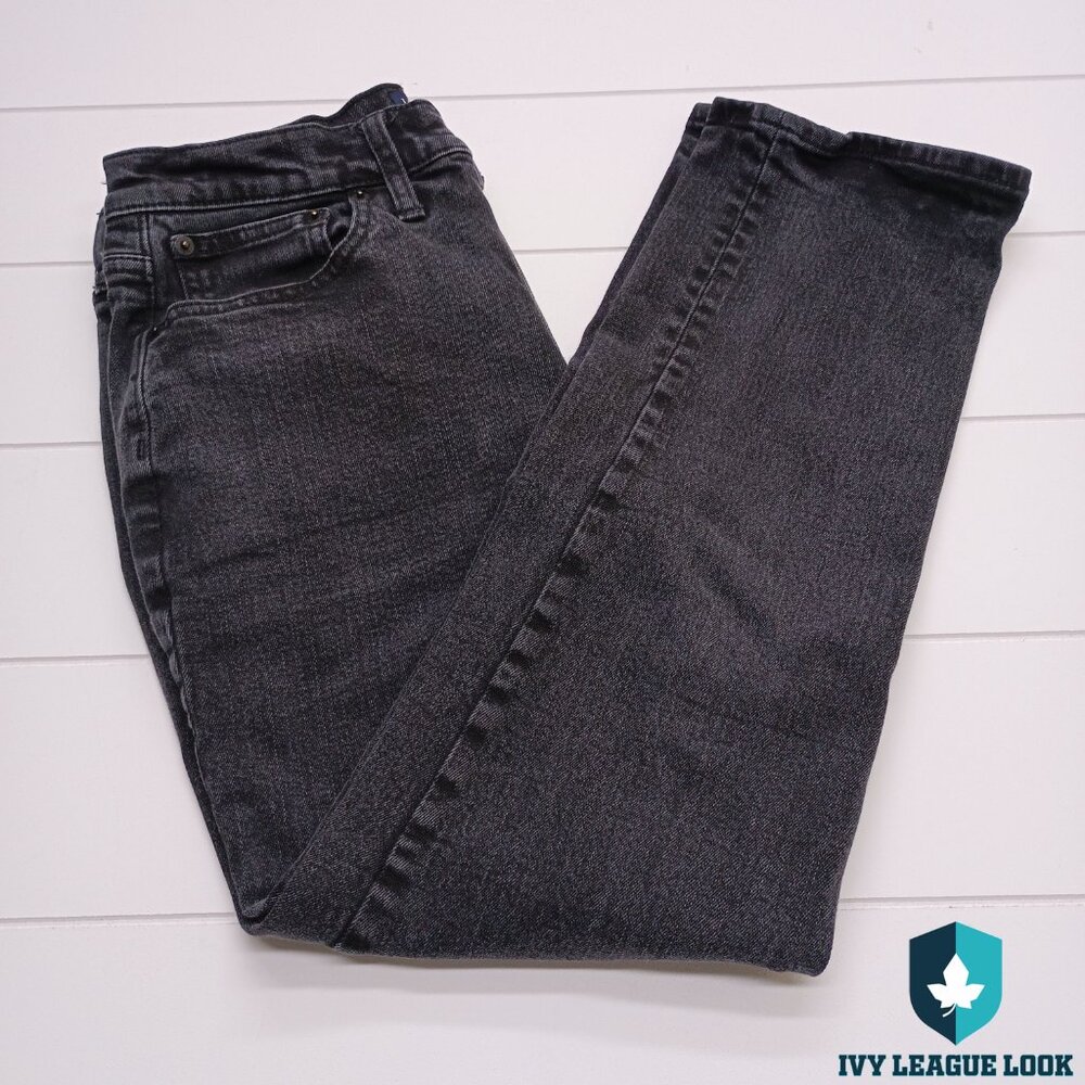 J.Crew Essential Straight Jeans Black Wash Women’s Size 28